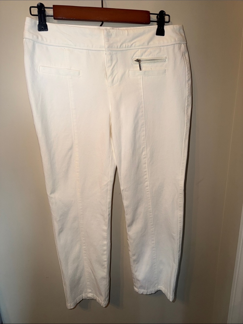 INC International Concepts Cropped White Ankle Pants